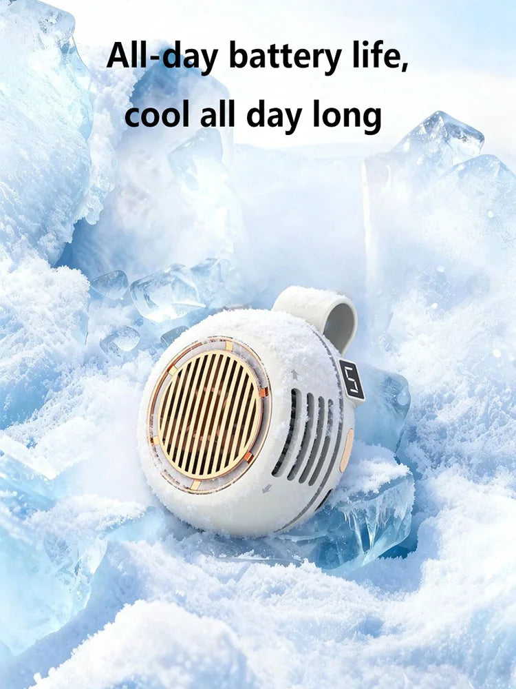 Lenovo Portable Clip Fan Mini Bladeless Handheld Air Cooler Small Strong Wind Wearable Belt Fan USB Rechargeable Cooling Fan